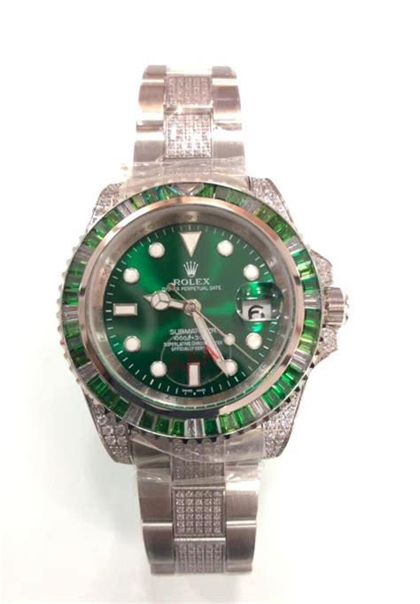 rolex hulk iced out